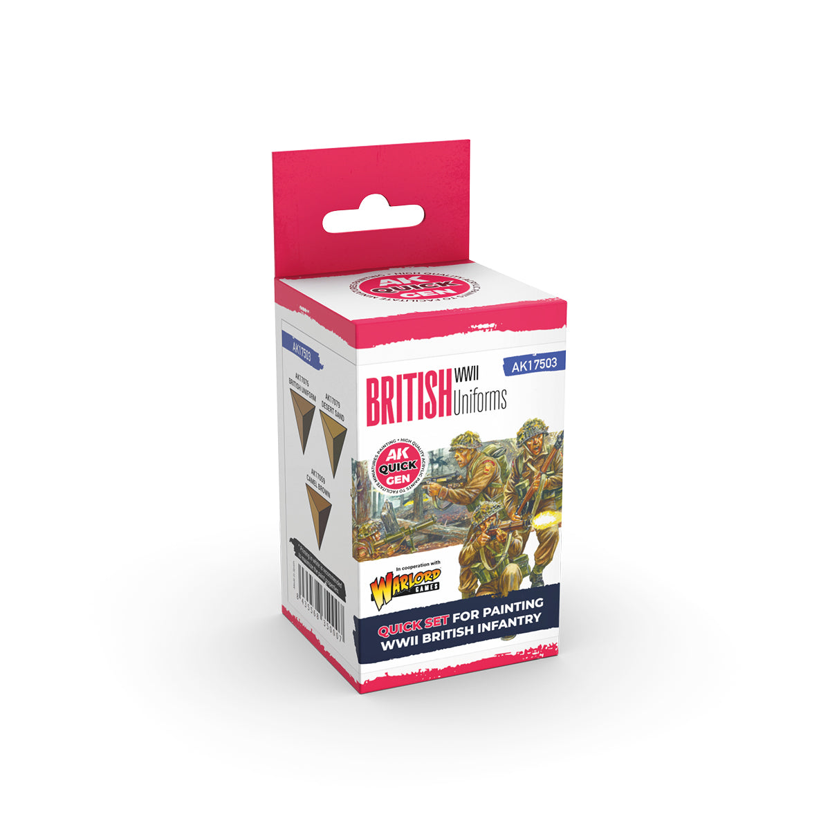 AK Interactive Quick Gen 17503 British Uniforms Acrylic Paint Set