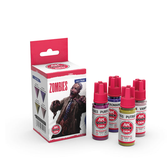 AK Interactive Quick Gen 17508 Zombies Acrylic Paint Set