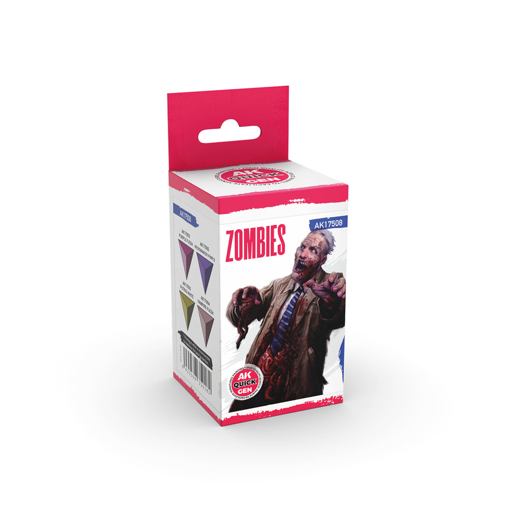 AK Interactive Quick Gen 17508 Zombies Acrylic Paint Set