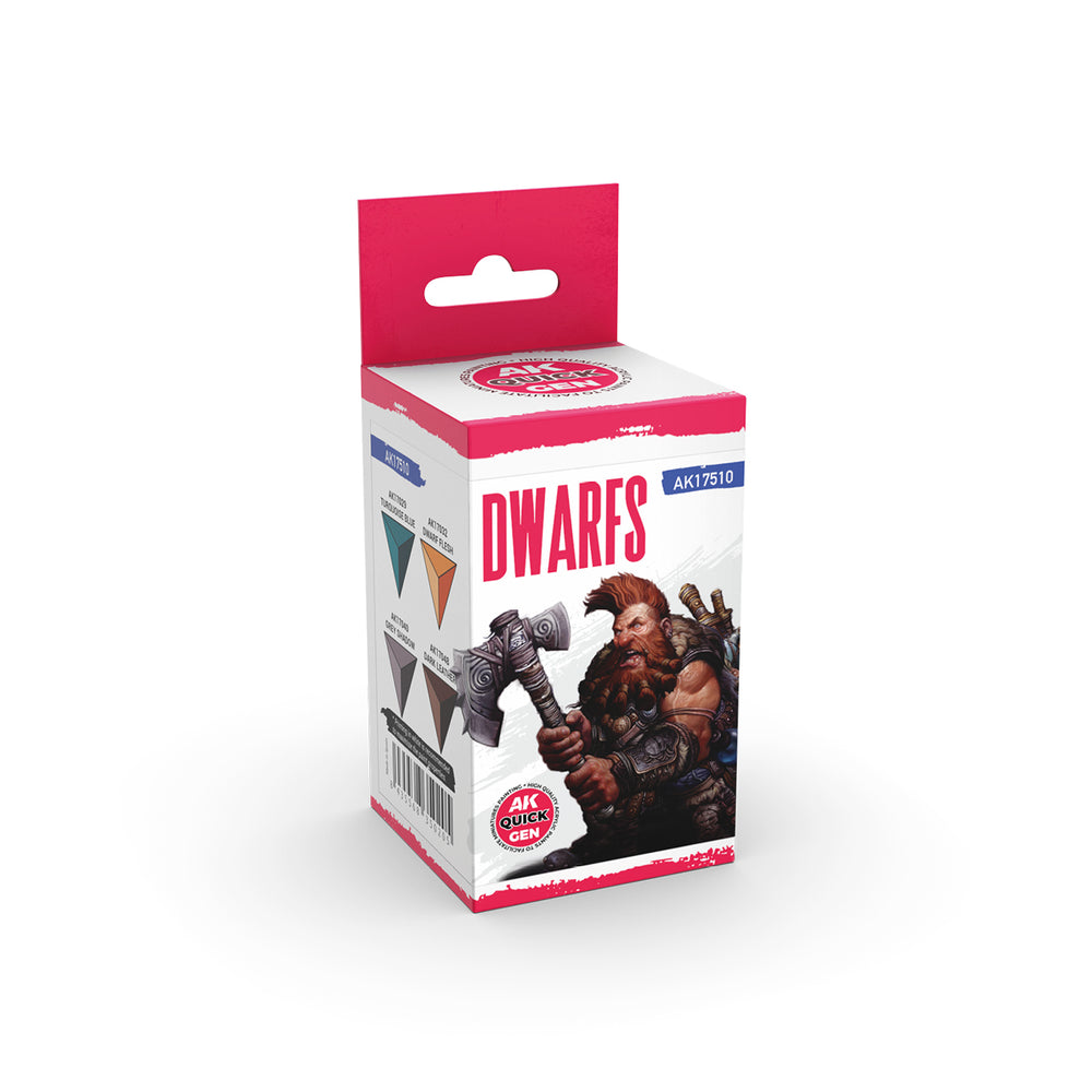 AK Interactive Quick Gen 17510 Dwarfs Acrylic Paint Set