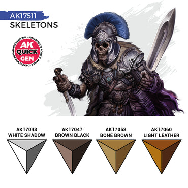 AK Interactive Quick Gen 17511 Skeletons Acrylic Paint Set