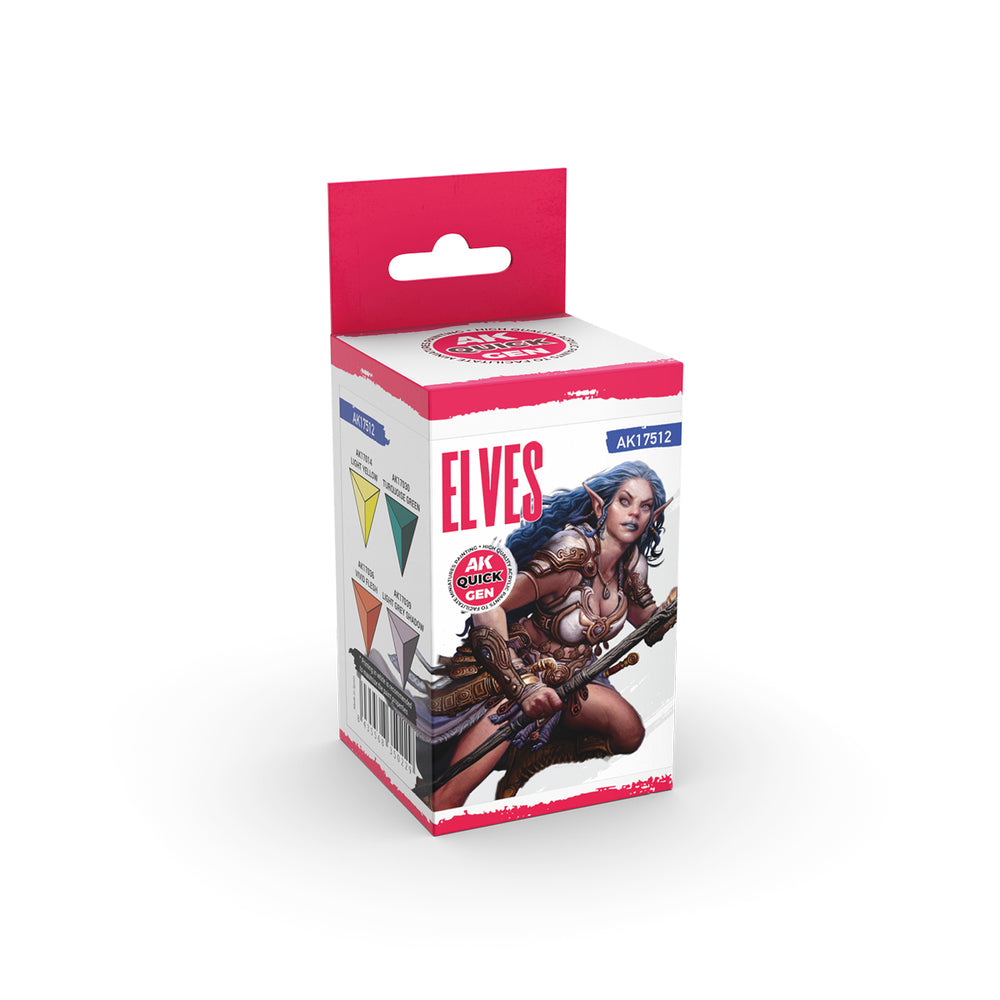 AK Interactive Quick Gen 17512 Elves Acrylic Paint Set