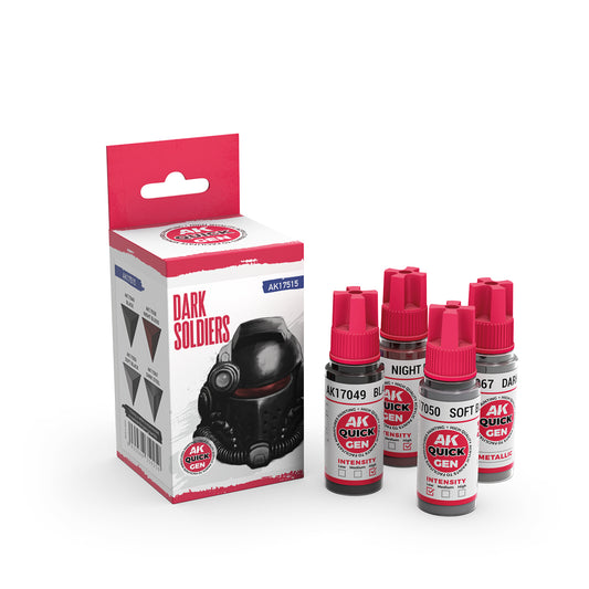 AK Interactive Quick Gen 17515 Dark Soldiers Acrylic Paint Set