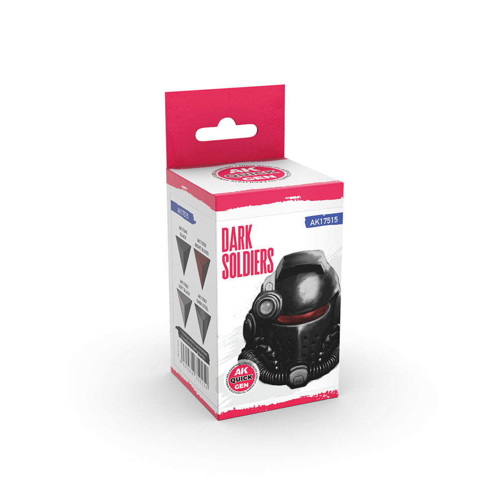 AK Interactive Quick Gen 17515 Dark Soldiers Acrylic Paint Set