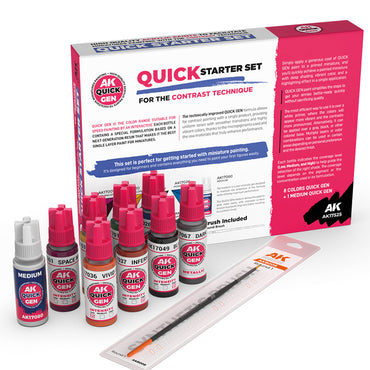 AK Interactive Quick Gen Starter Set 8 Colours Acrylic Paint 17525
