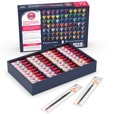 AK Interactive Quick Gen Paint Set 36 Colours Acrylic Paint 17601