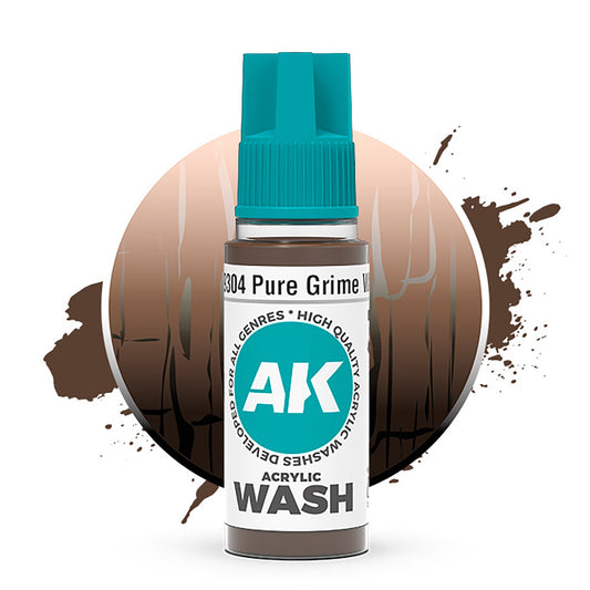 AK Interactive Pure Grime Wash Acrylic 18ml AK19304