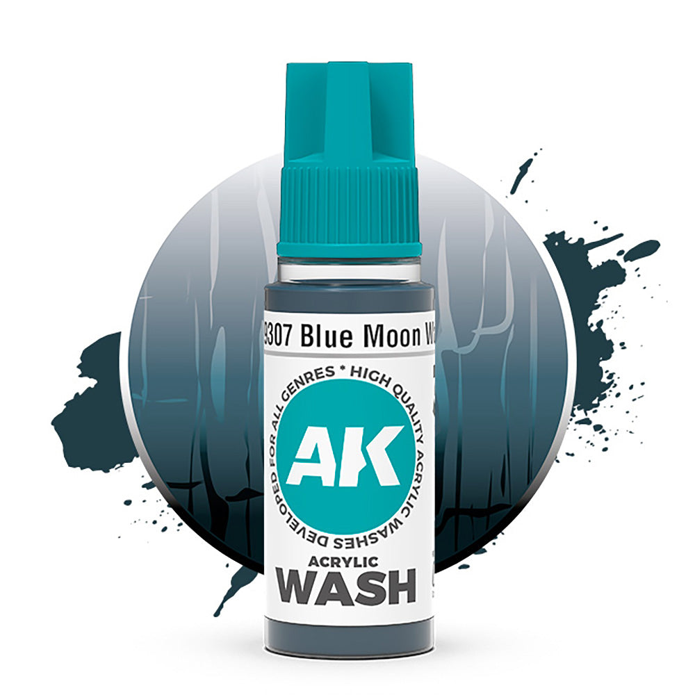 AK Interactive Blue Moon Wash Acrylic 18ml AK19307