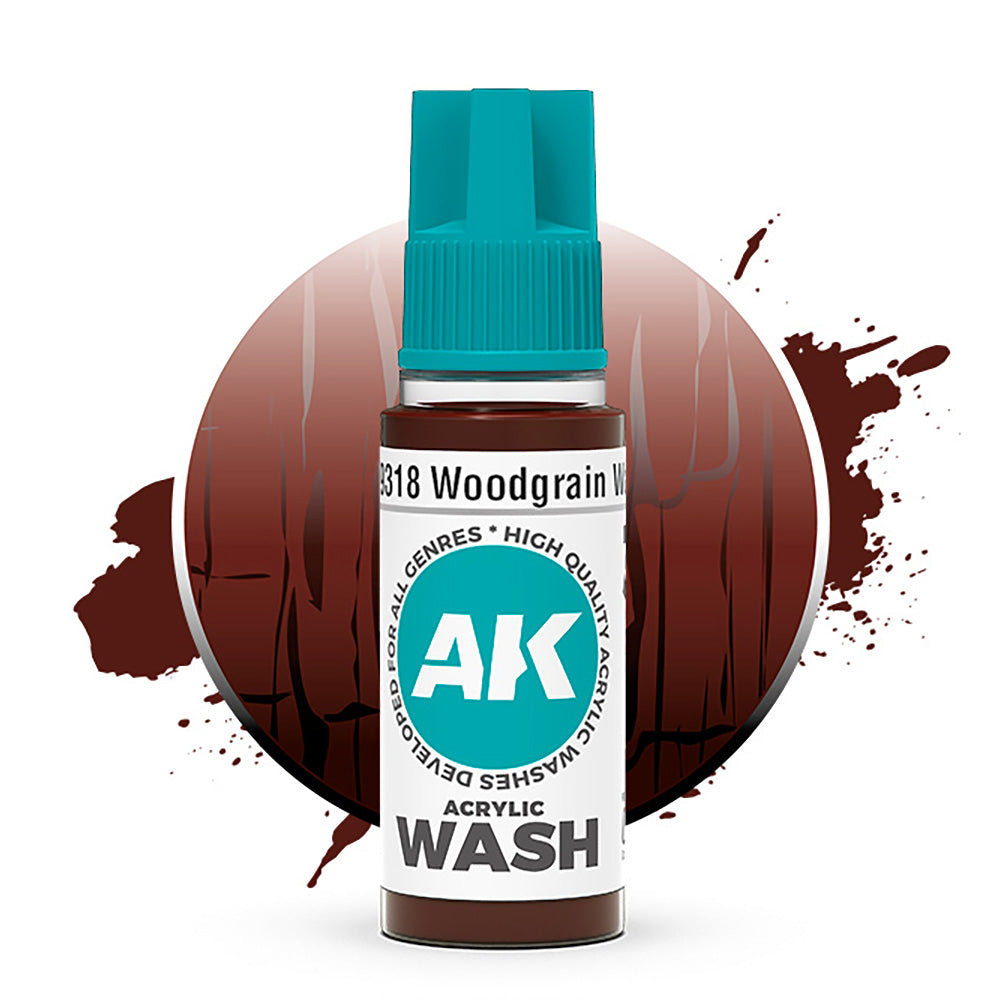 AK Interactive Woodgrain Wash Acrylic 18ml AK19318