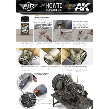 AK Interactive 2019 Aircraft Engine Oil Enamel Effect 35ml