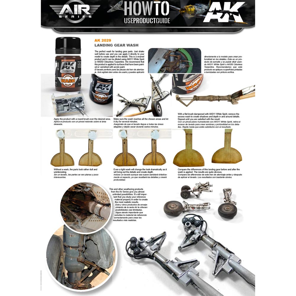 AK Interactive 2029 Landing Gear Wash Enamel 35ml