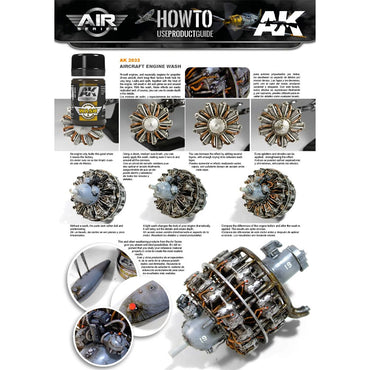 AK Interactive 2033 Aircraft Engine Wash Enamel 35ml