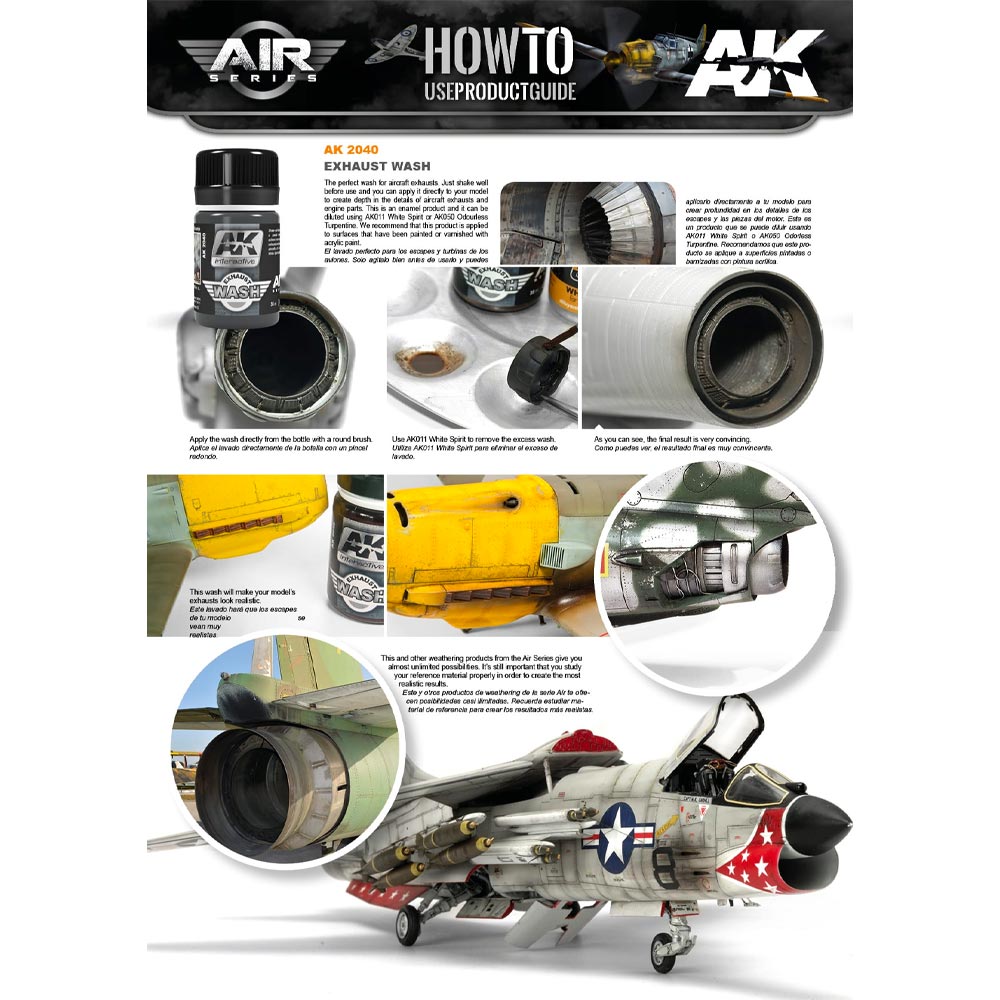AK Interactive 2040 Exhaust Wash Enamel 35ml