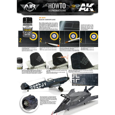 AK Interactive 2075 Black Camouflage Paneliner Enamel 35ml