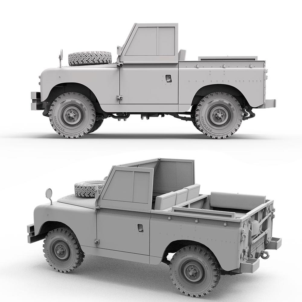 AK Interactive 35012 Land Rover 88 Series IIA Rover 8 1:35 Model Kit