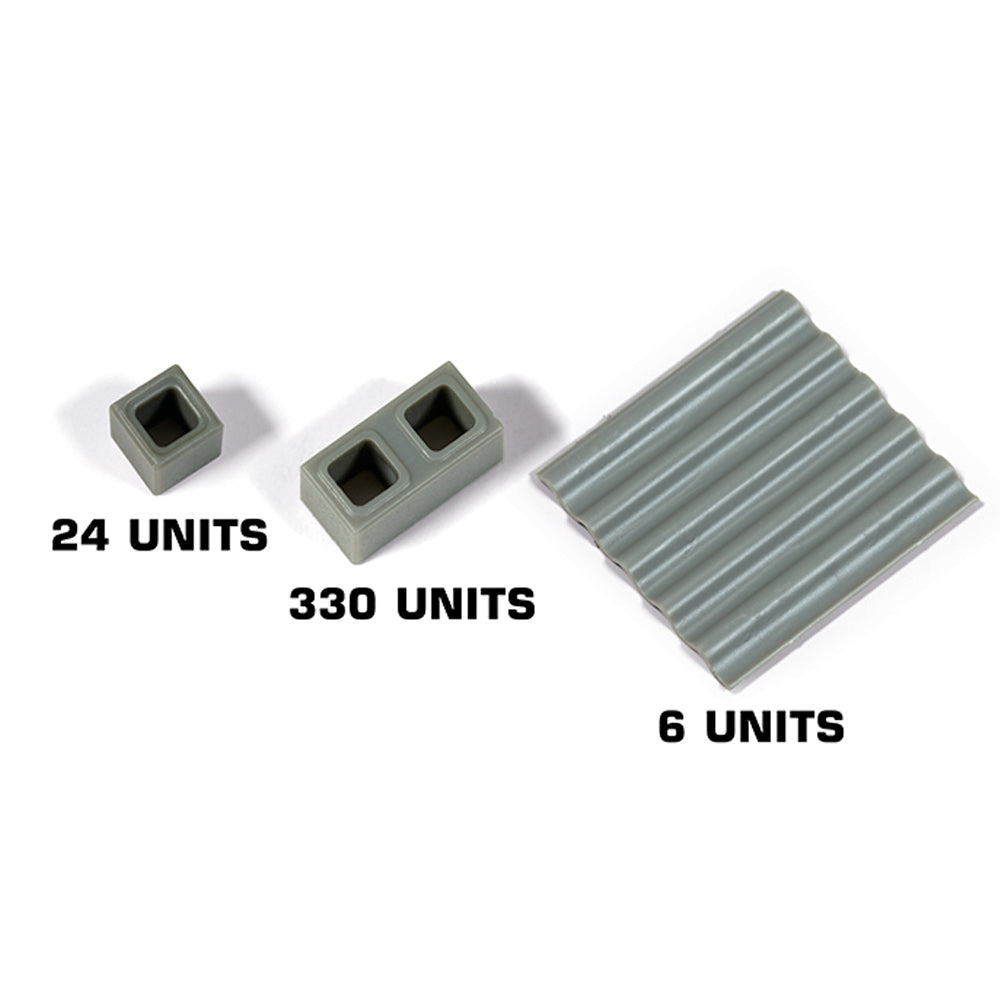 AK Interactive 35019 Concrete Blocks Kit w/Roof Plates for 1:35 Model Diorama