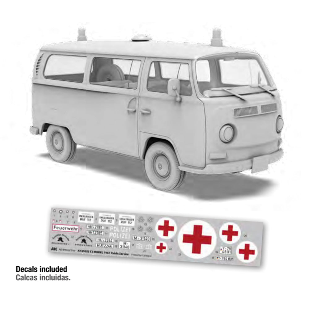 AK Interactive 35023 T2 Model 1967 Public Service 1:35 Model Kit