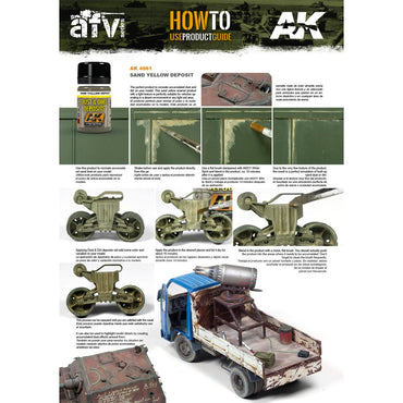 AK Interactive 4061 Sand Yellow Deposit 35ml Enamel Weathering