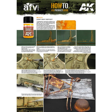 AK Interactive 4111 Light Crusted Rust Deposits 35ml Enamel Weathering