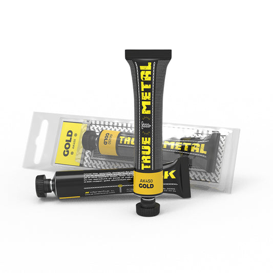 AK Interactive AK450 Gold True Metal Metallic Model Wax Paint