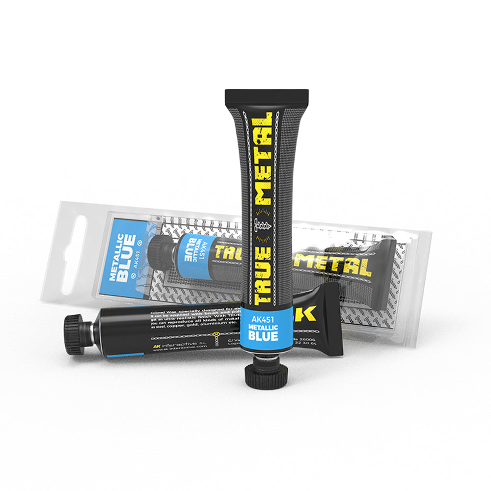 AK Interactive AK451 Metallic Blue True Metal Model Wax Paint