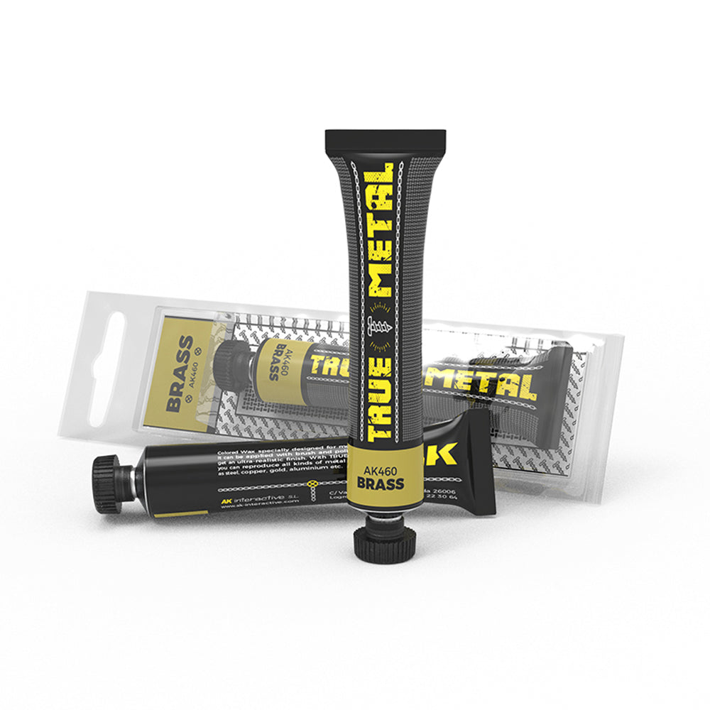 AK Interactive AK460 Brass True Metal Metallic Model Wax Paint