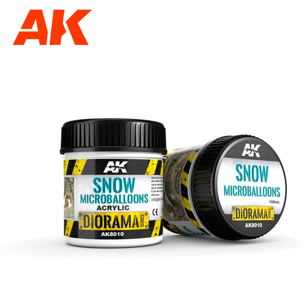 AK Interactive 8010 Diorama: Snow Microballoons - 100ml
