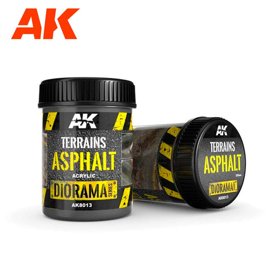 AK Interactive 8013 Diorama: Terrains Asphalt - 250ml (Acrylic)