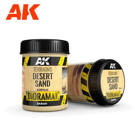 AK Interactive 8020 Diorama: Terrains Desert Sand - 250ml (Acrylic)
