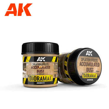 AK Interactive 8031 Diorama: Splatter Effects Accumulated Dust - 100ml (Acrylic)