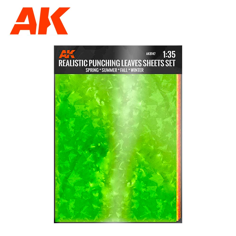 AK Interactive 8147 Realistic Punching Leaves Set A4 Seasonal Sheets