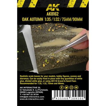 AK Interactive 8162 Autumn Oak Leaves 1:32/1:35 Model Diorama Scenery