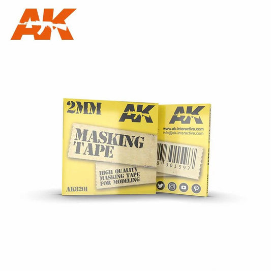 AK Interactive 8201 2mm Masking Tape for Model Kit Painting 20m Long