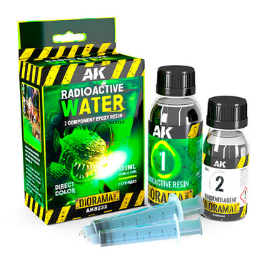 AK Interactive 8232 Radioactive Water 2-Component Epoxy Resin 180ml