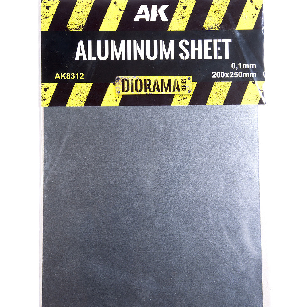 AK Interactive 8312 Aluminium Sheet 0.1mm 200x250mm