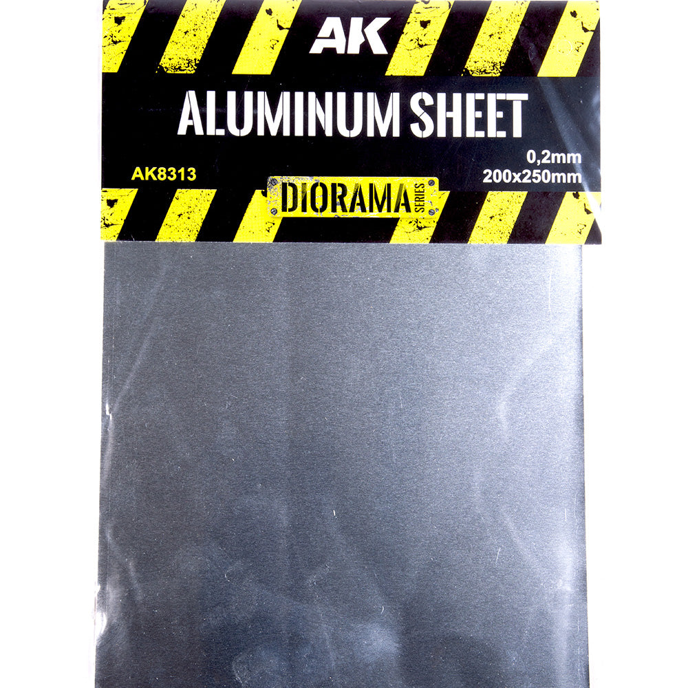 AK Interactive 8313 Aluminium Sheet 0.2mm 200x250mm