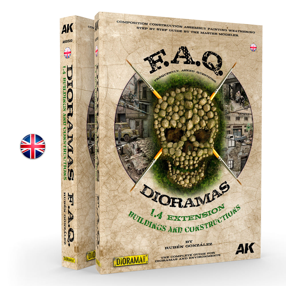 AK Interactive F.A.Q. Dioramas 1.4 Extension Buildings & Constructions Book AK8500