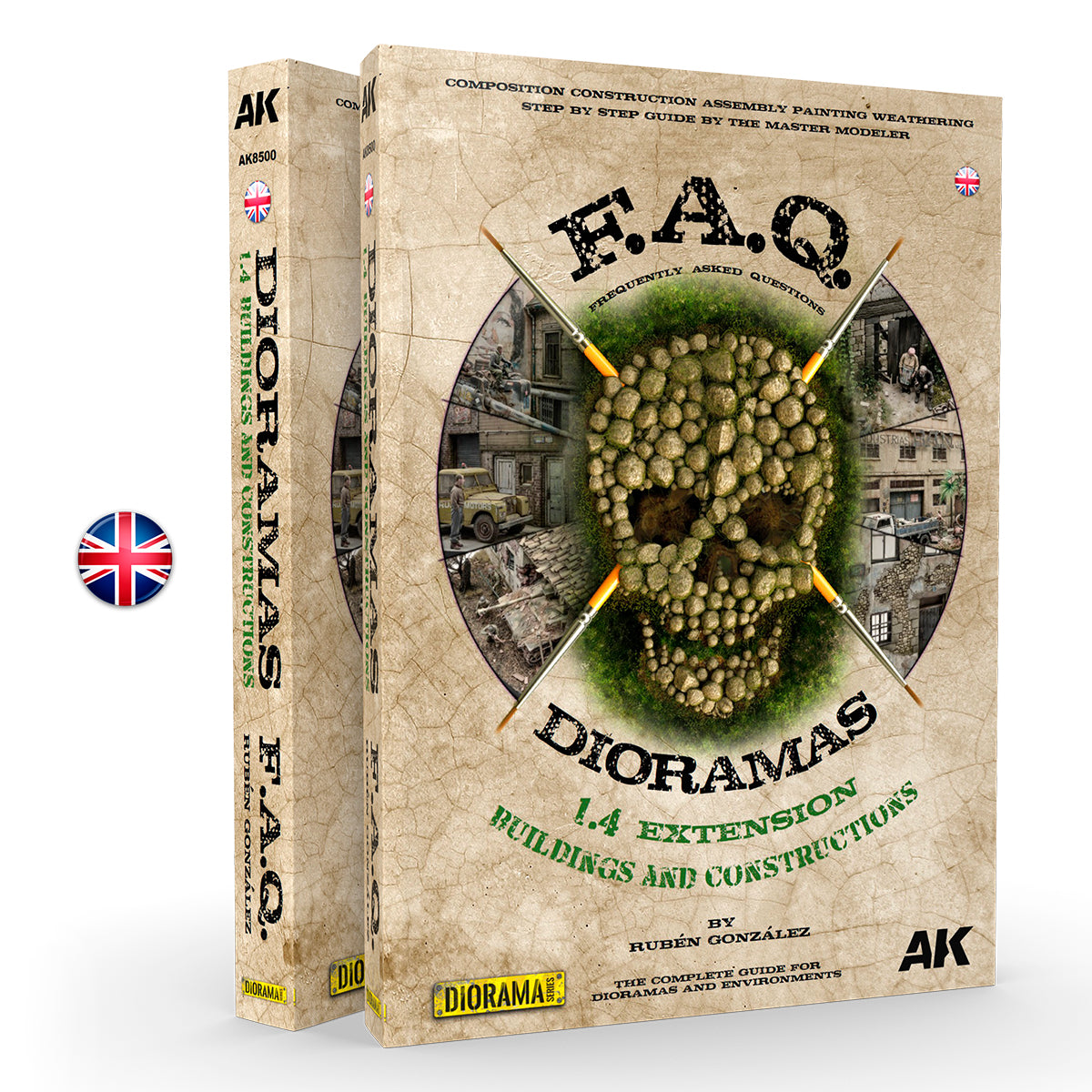 AK Interactive F.A.Q. Dioramas 1.4 Extension Buildings & Constructions Book AK8500