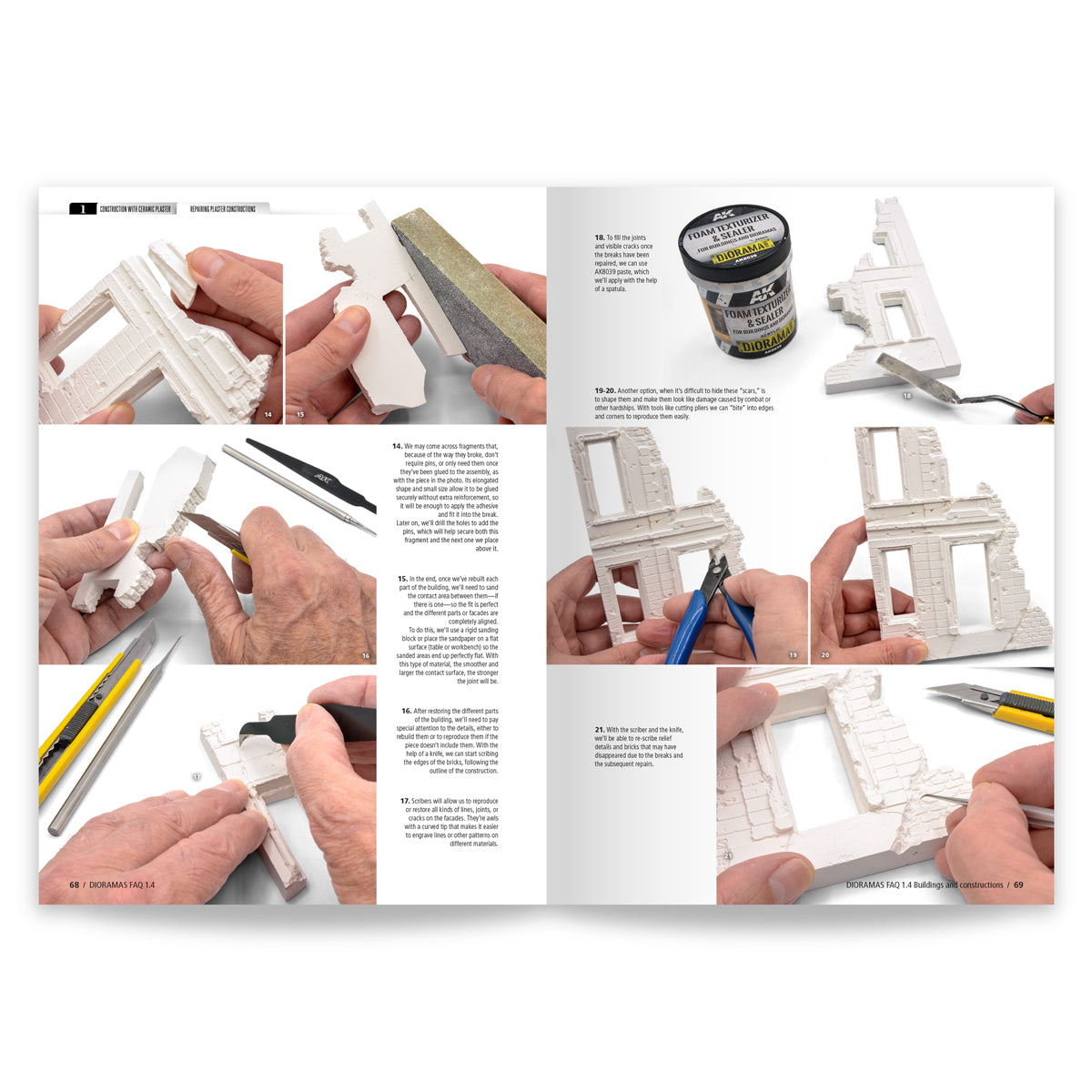 AK Interactive F.A.Q. Dioramas 1.4 Extension Buildings & Constructions Book AK8500