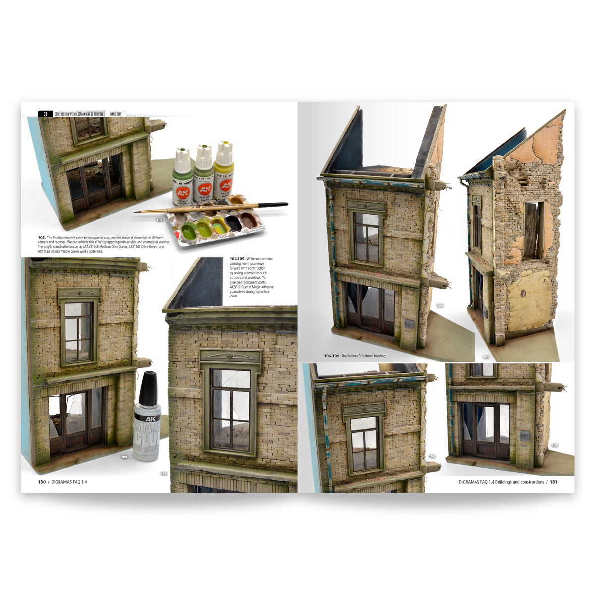AK Interactive F.A.Q. Dioramas 1.4 Extension Buildings & Constructions Book AK8500