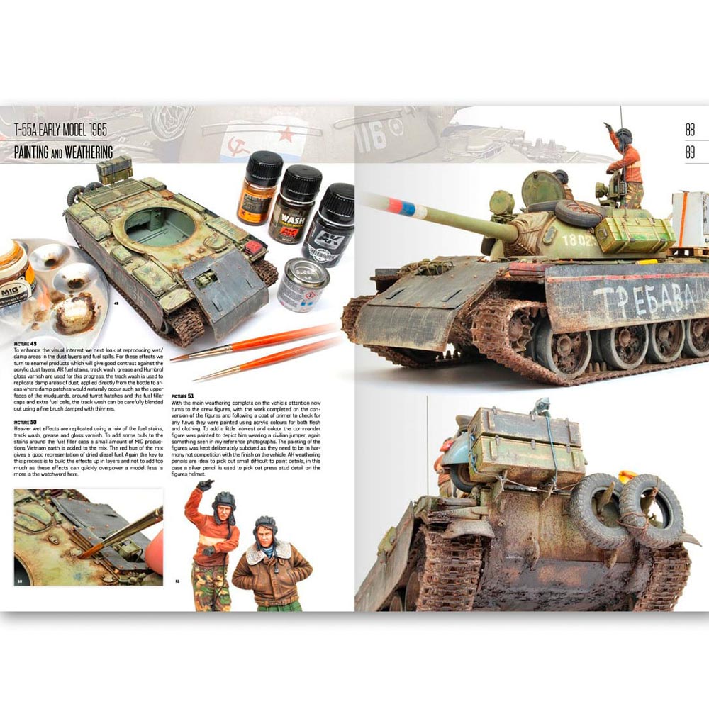 AK Interactive Miniart T-54/T-55 Modeling World's Most Iconic Tank Guide Book