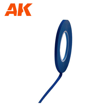 AK Interactive 9183 3mm Blue Masking Tape for Curves - Model Painting 18m Long