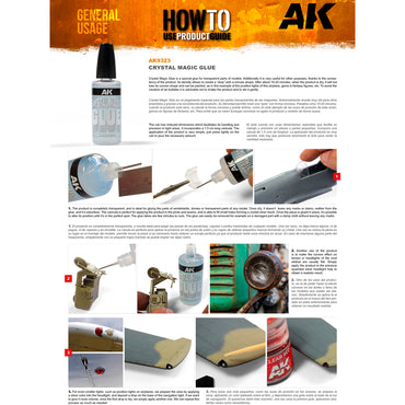 AK Interactive Crystal Magic Glue Transparent Clear Adhesive 30ml AK9323