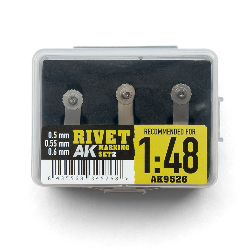 AK Interactive 9526 Rivet Marking Set 1:48