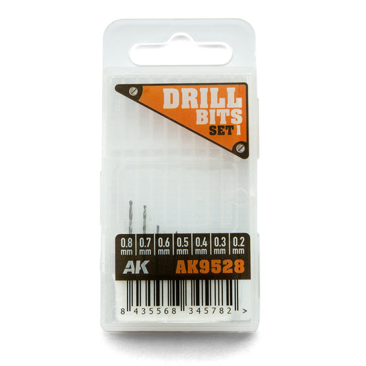 AK Interactive 9528 Drill Bits Set 1 (0.2-0.8mm