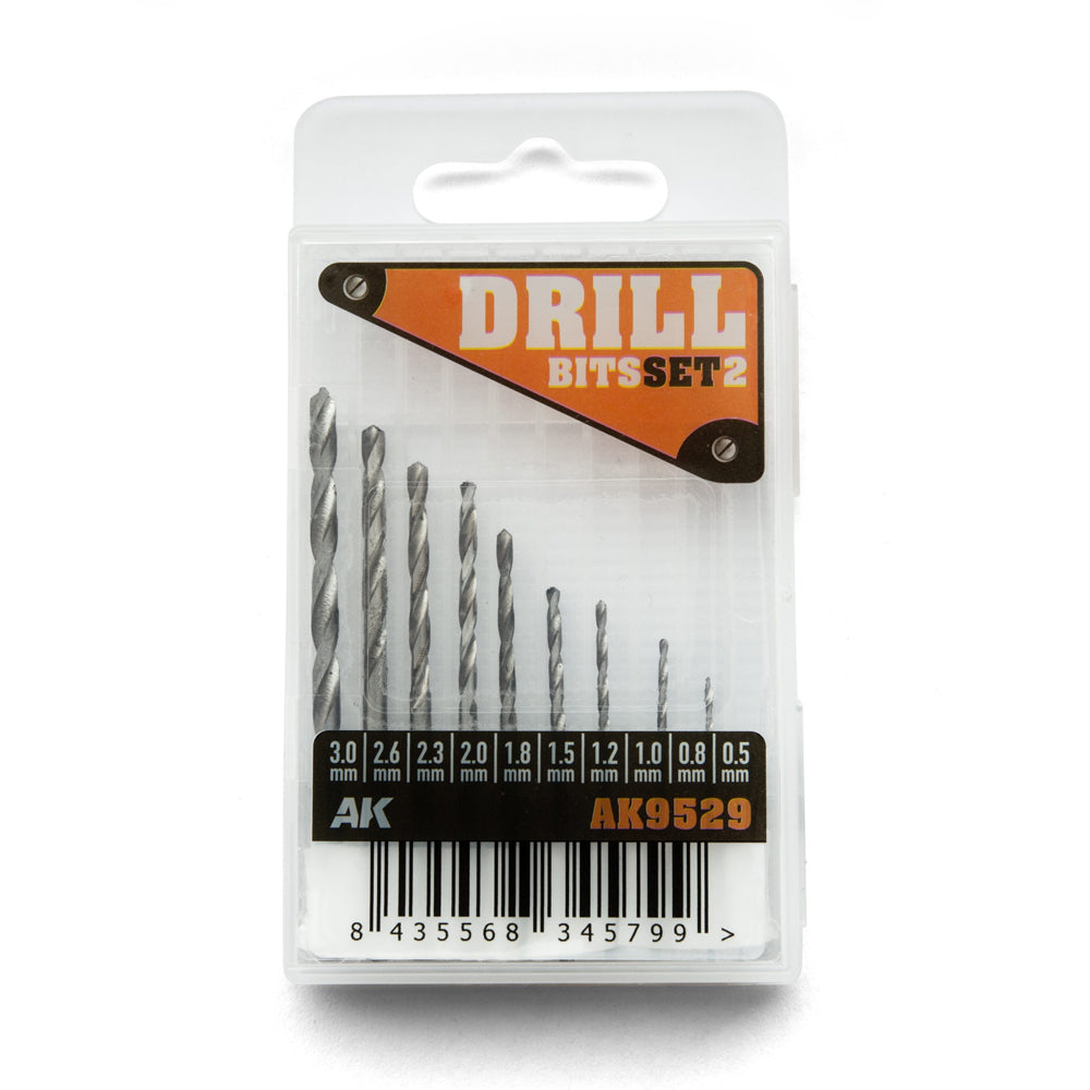AK Interactive 9529 Drill Bits Set 2 (0.5-3mm)