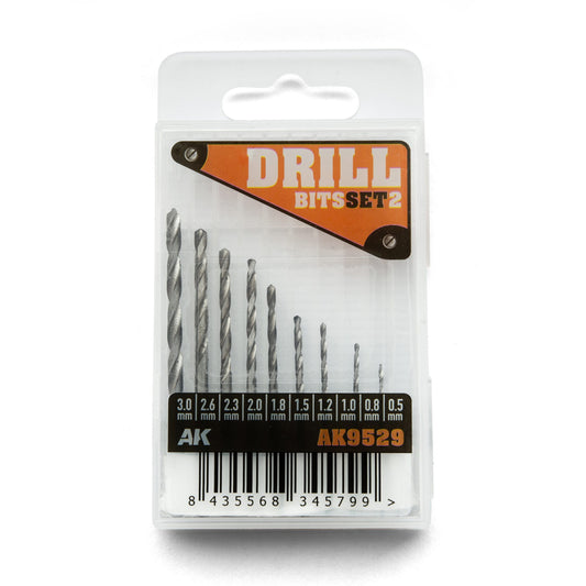 AK Interactive 9529 Drill Bits Set 2 (0.5-3mm)