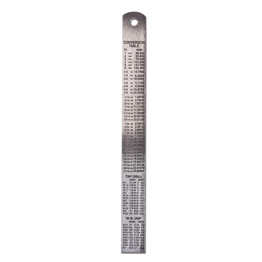 AK Interactive 9546 Stainless Steel Metal Ruler - 150mm/6"