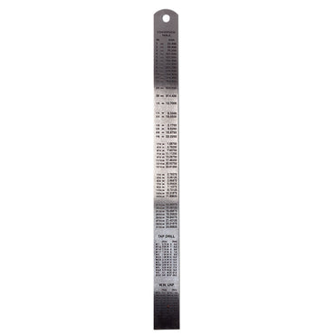 AK Interactive 9546 Stainless Steel Metal Ruler - 300mm/12"