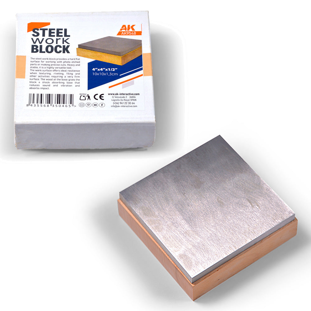 AK Interactive 9548 Steel Work Block